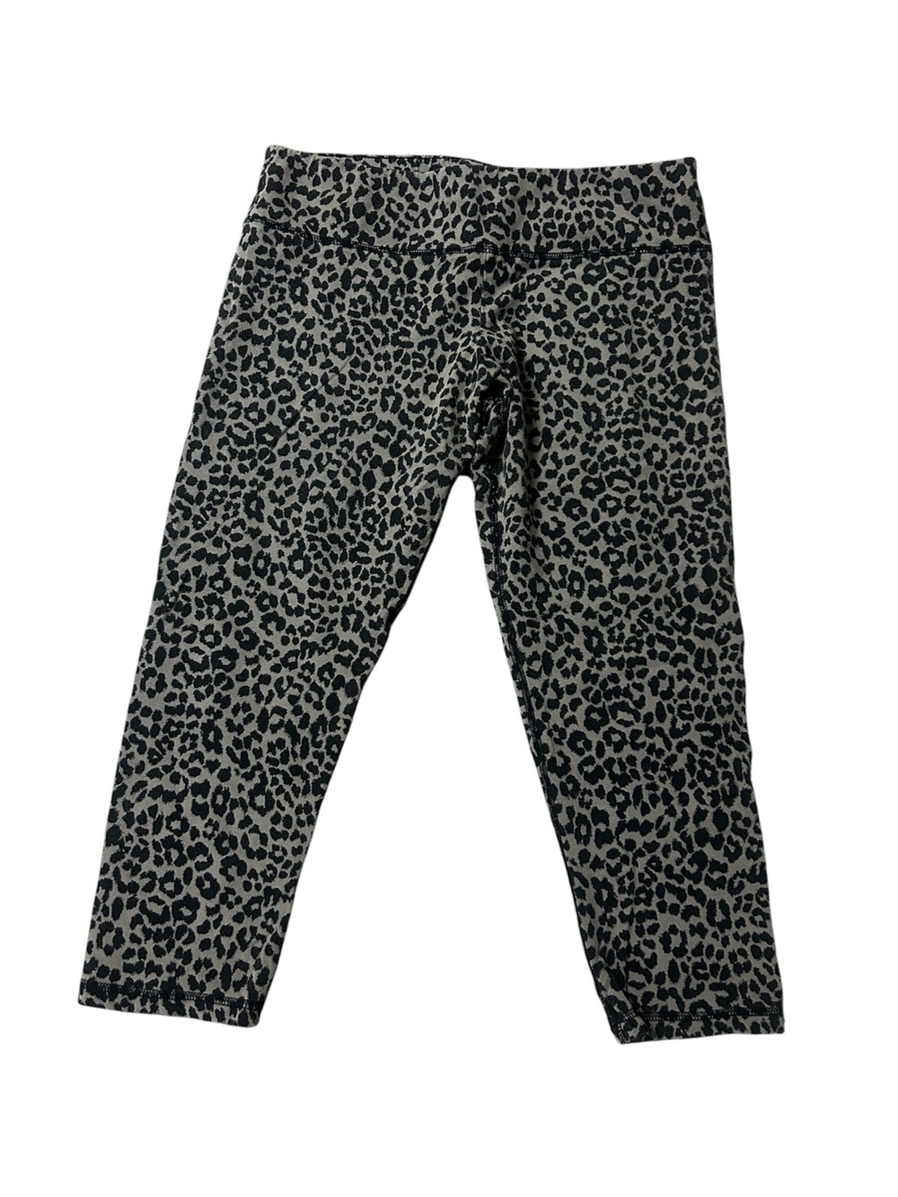 New York & Company Grey and Black Leopard Capri Leggings